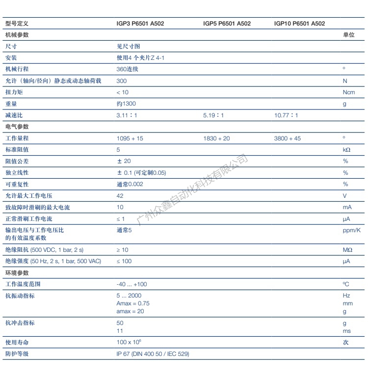 IGP-5-P6501-A502角度傳感器 德國(guó)novotechnik角度傳感器技術(shù)參數(shù)