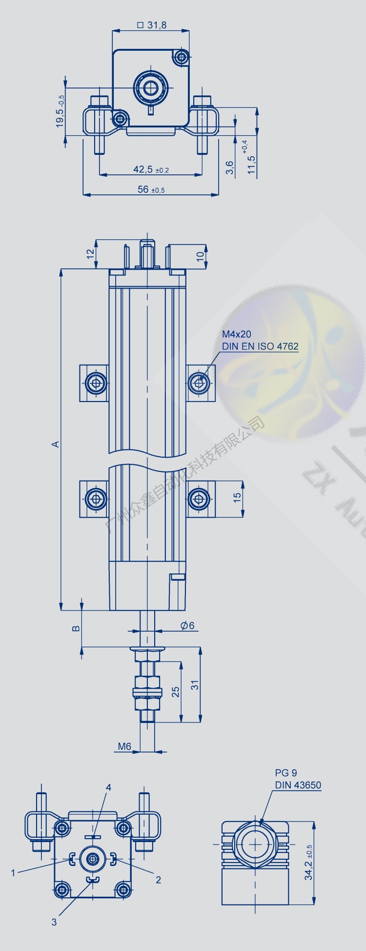 LWH-0900直線位移傳感器 德國(guó)novotechnik位移傳感器產(chǎn)品尺寸